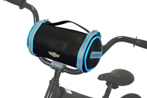 Handle Bar Duffle Bag, Black/Blue