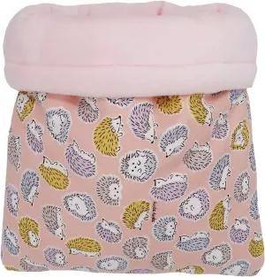 Handmade Baby Small Size Cuddle Sack Sleeping Bag Pouch Hideout Hedgehog Baby Guinea Pig Baby Hamster Rat Ferret Baby New Born Small Animal Bed (Pink Cotton Hedgehog)