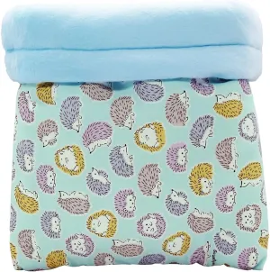 Handmade Sleeping Bag Pouch Hideout Cave for Hedgehog Guinea Pig Hamster Rat Ferret Hamster Squirrel and Other Small Animal Beds (Blue)
