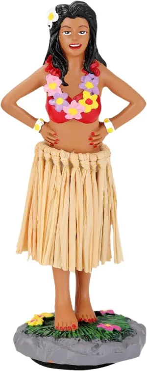 Hawaii Hula Girl Bobble Heads - Mini Size 4.72" High Driver Dashboard Decorations