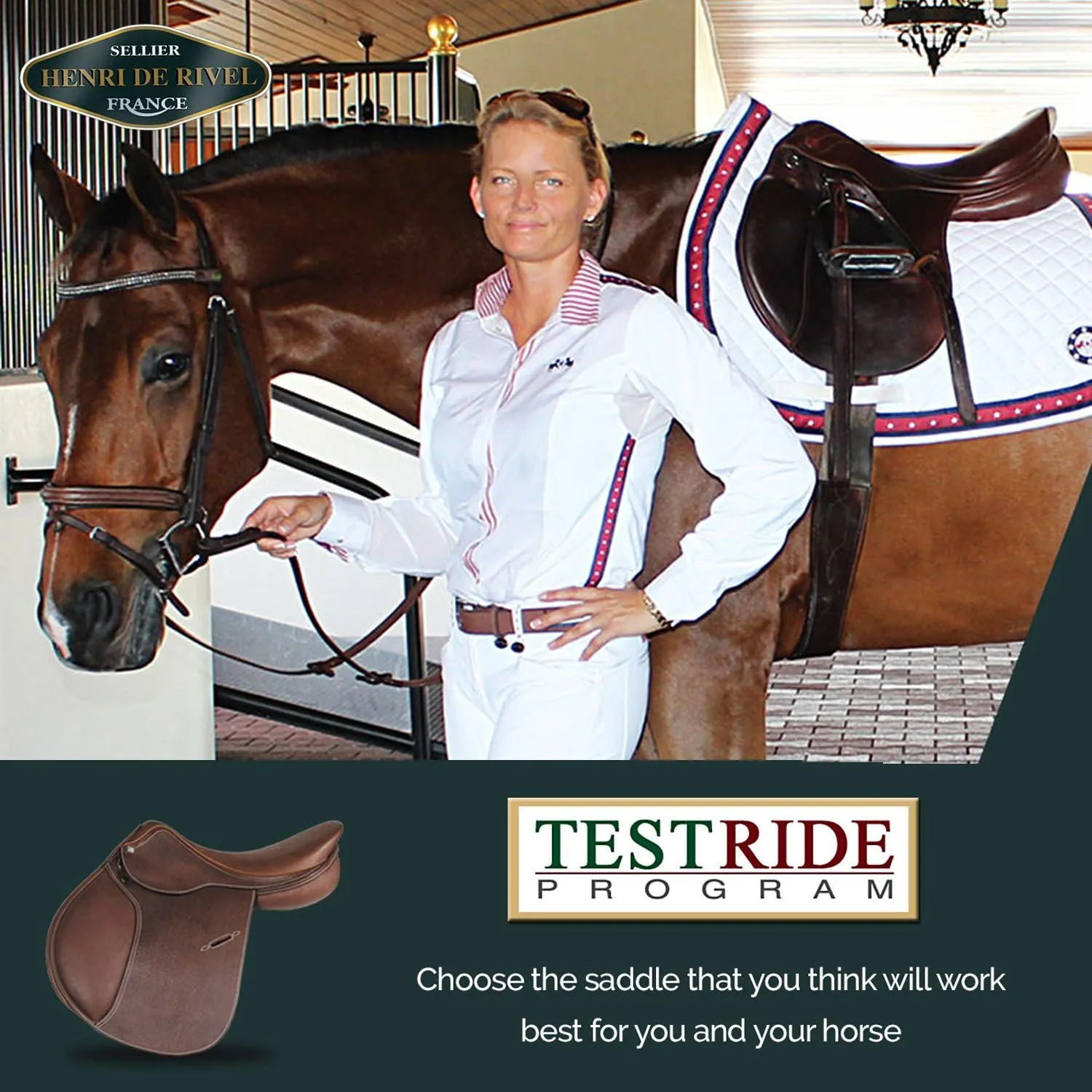 Henri de Rivel Galia Covered Close Contact Saddle