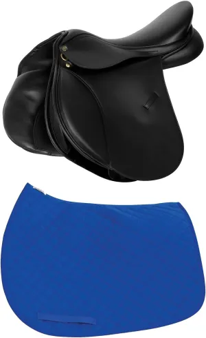 Henri de Rivel Vegan-X All Purpose IGP Saddle with Free TuffRider Basic All Purpose Saddle Pad