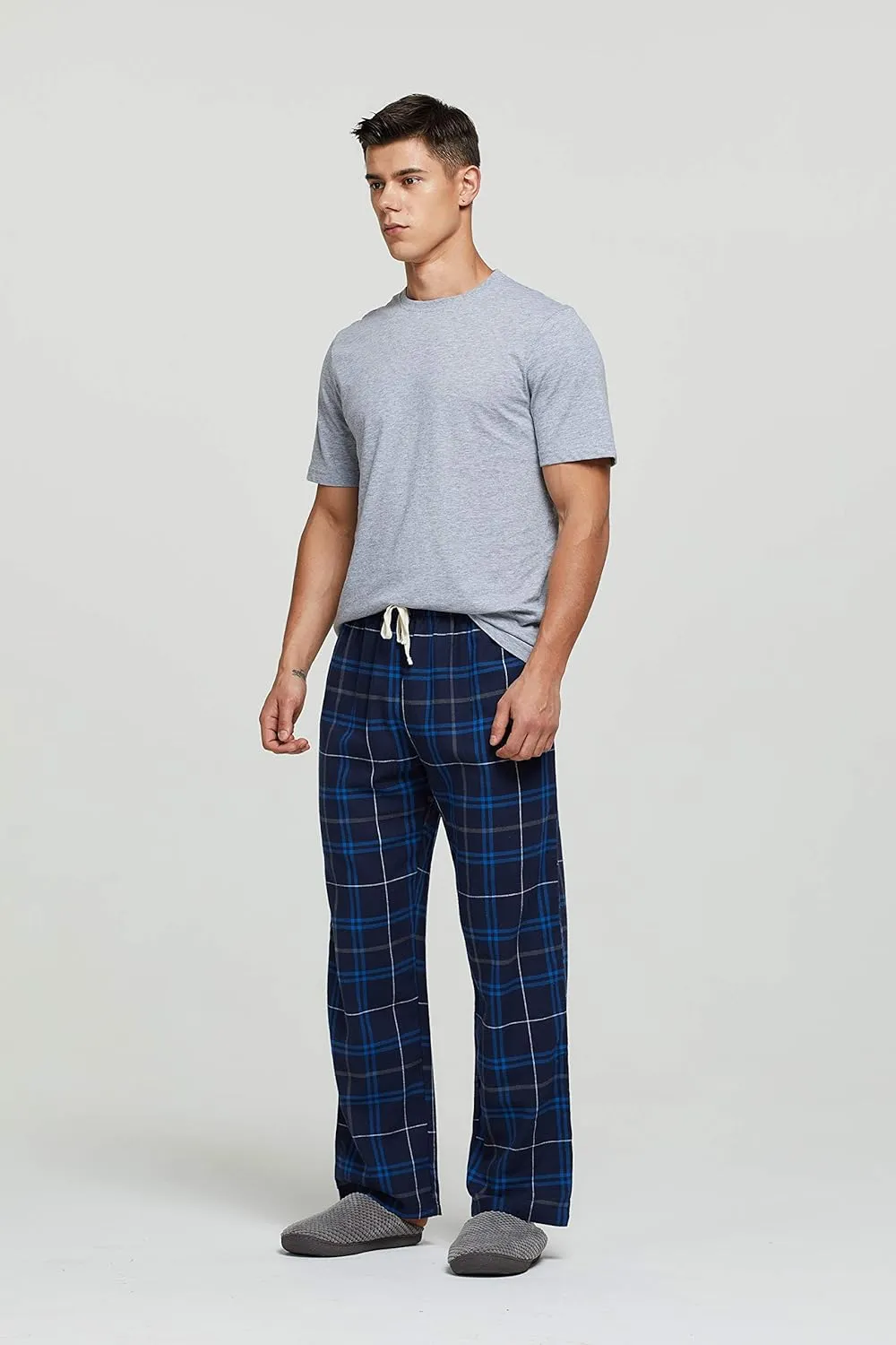 HiddenValor Mens Plaid Cotton Pajama Lounge Pants