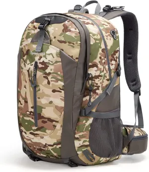 Hiking Backpack 40L Waterproof Hiking Daypack with Rain Cover, Outdoor Trekking Travel Backpacks for Men Women