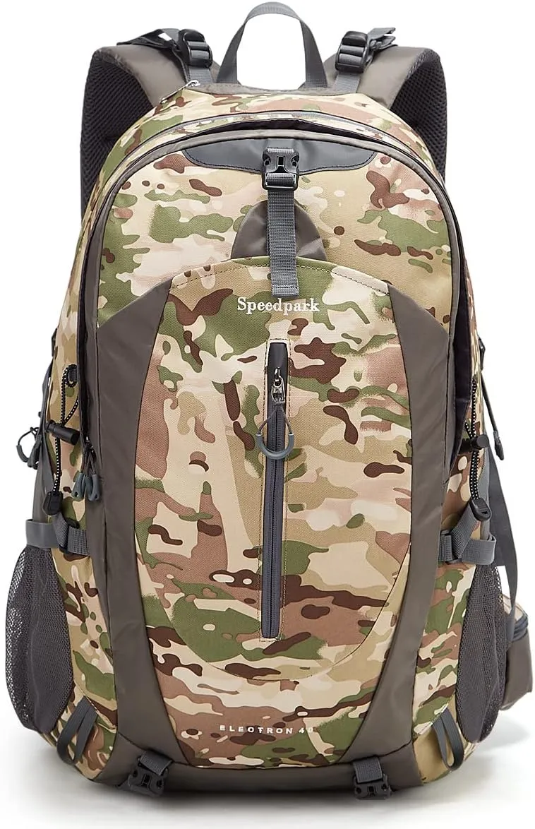 Hiking Backpack 40L Waterproof Hiking Daypack with Rain Cover, Outdoor Trekking Travel Backpacks for Men Women