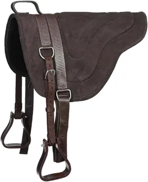 HILASON Western Pleasure Trail Riding Bareback Saddle Pad Treeless | Western Saddle Pads | Baretek Bareback Riding Pad | Baretek Bareback Pad for Horses | Baretek Bareback Pad