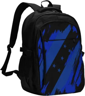 Honduran Flag Travel Backpacks Casual Backpack Large Capacity Laptop Rucksack Luggage Daypacks with USB Charging Port Multi-Pockets Bags for Hiking