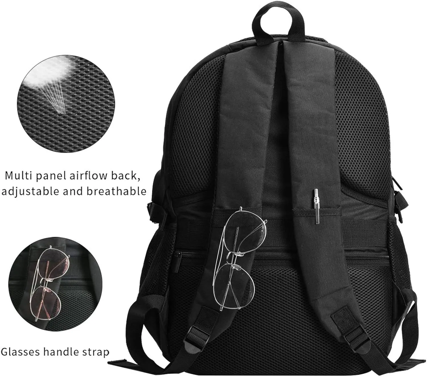 Honduras Flag Hispanic Heritage Month Messy Bun Travel Backpacks Casual Backpack Large Capacity Laptop Rucksack Luggage Daypacks with USB Charging Port Multi-Pockets Bags for Hiking
