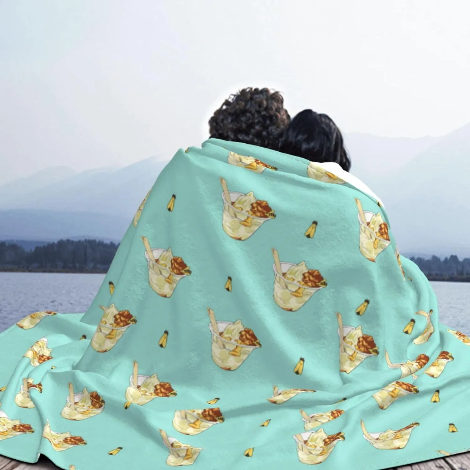 Honey Sundae Super Soft Microfiber Flannel Blankets, Bed, Sofa Ultra Luxurious Warm and Cozy for All Seasons