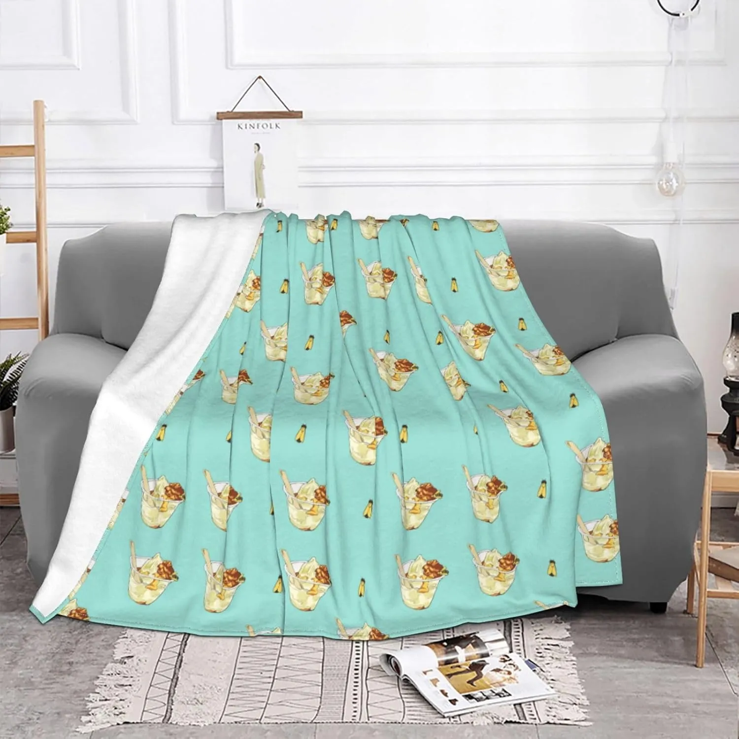 Honey Sundae Super Soft Microfiber Flannel Blankets, Bed, Sofa Ultra Luxurious Warm and Cozy for All Seasons