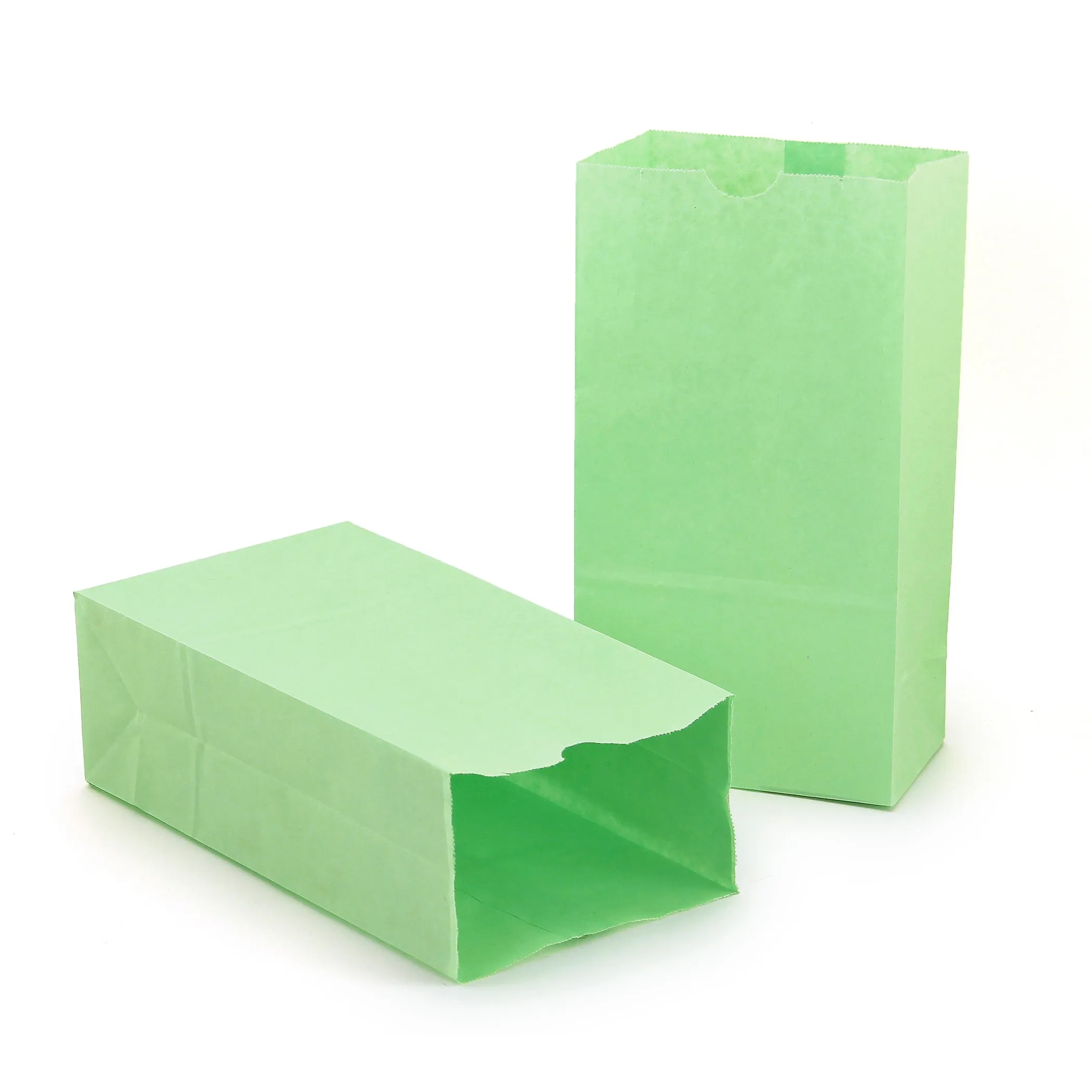 Hygloss Products Gusseted Bags - 6# Lime Green