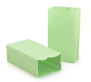 Hygloss Products Gusseted Bags - 6# Lime Green