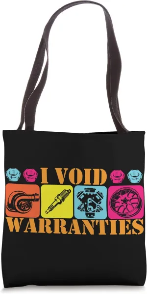 I Void Warrnties I Fix Cars Funny auto mechanic Tote Bag