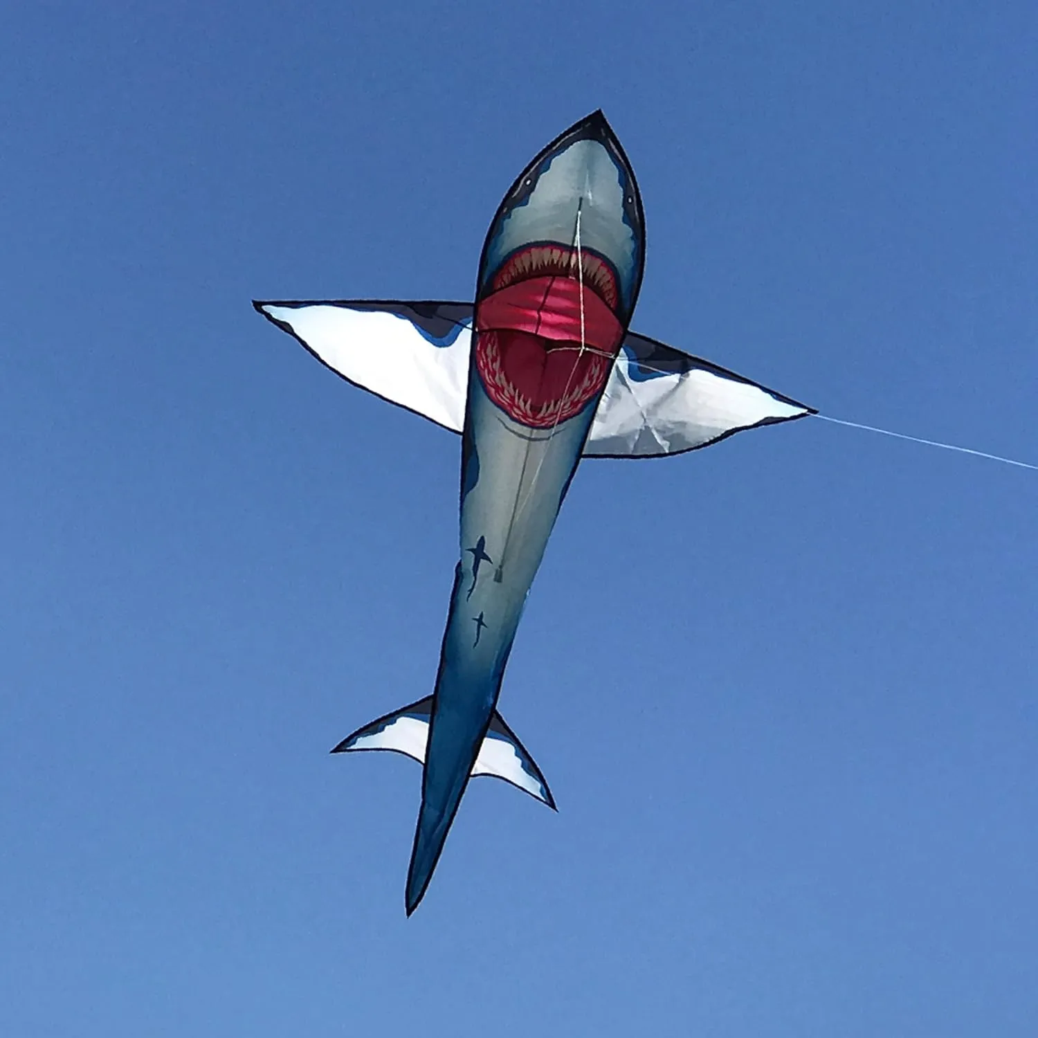 In the Breeze 3D Shark Kite - Single Line - Easy-Flying - Includes Kite Line and Bag