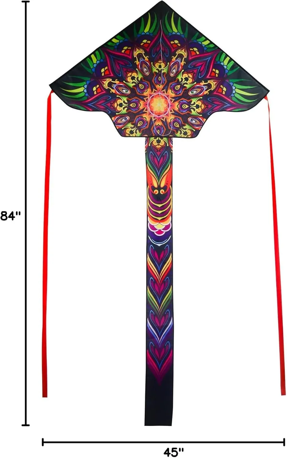 In the Breeze 45-Inch Fly-Hi Kite, Single Line Kite, Ripstop Fabric, Line and Bag Included