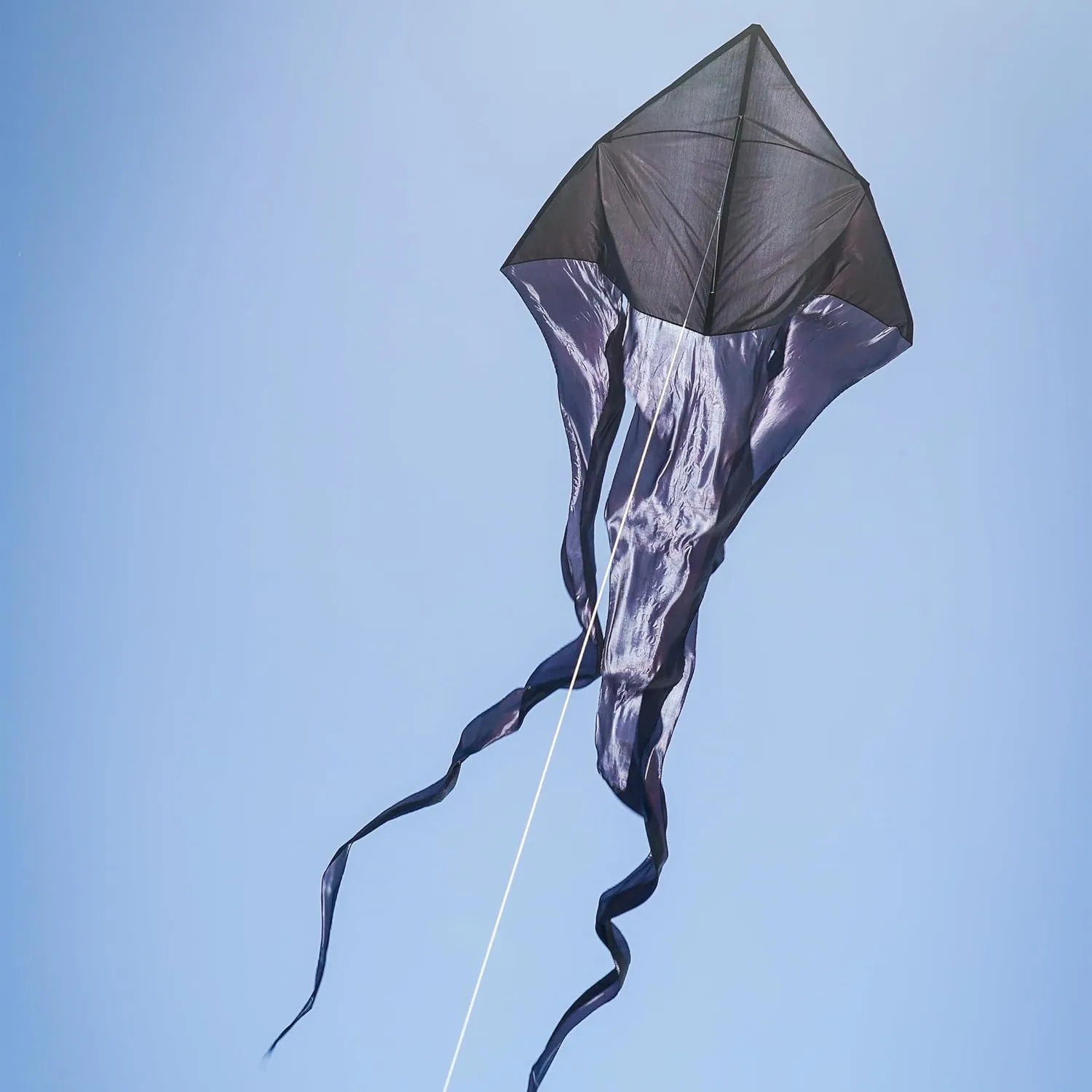 In the Breeze Wave Delta Kite, Single Line Kite, Ripstop and Taffeta Fabric, Line and Bag Included