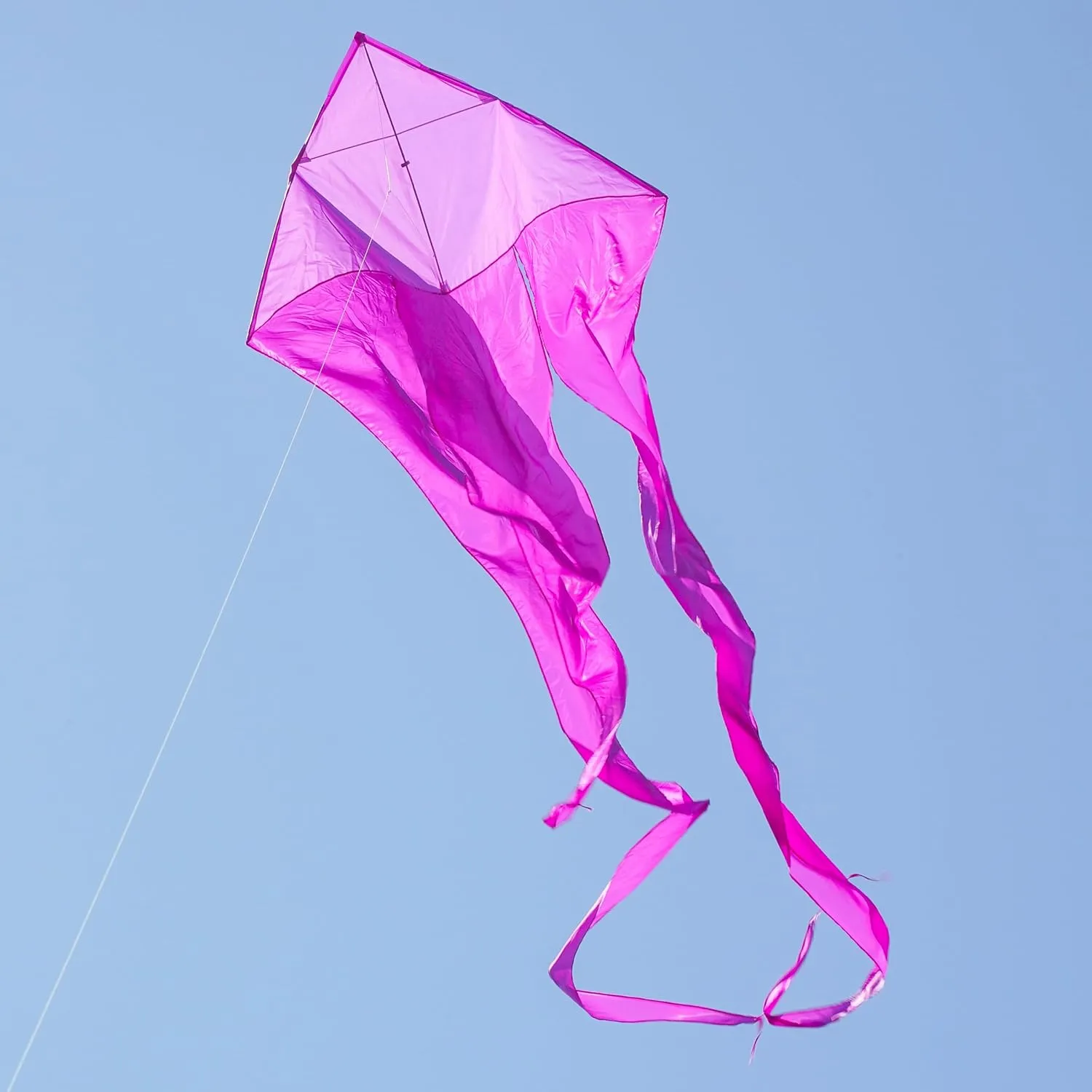 In the Breeze Wave Delta Kite, Single Line Kite, Ripstop and Taffeta Fabric, Line and Bag Included