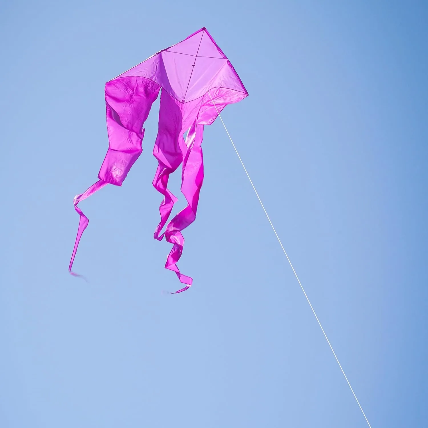 In the Breeze Wave Delta Kite, Single Line Kite, Ripstop and Taffeta Fabric, Line and Bag Included