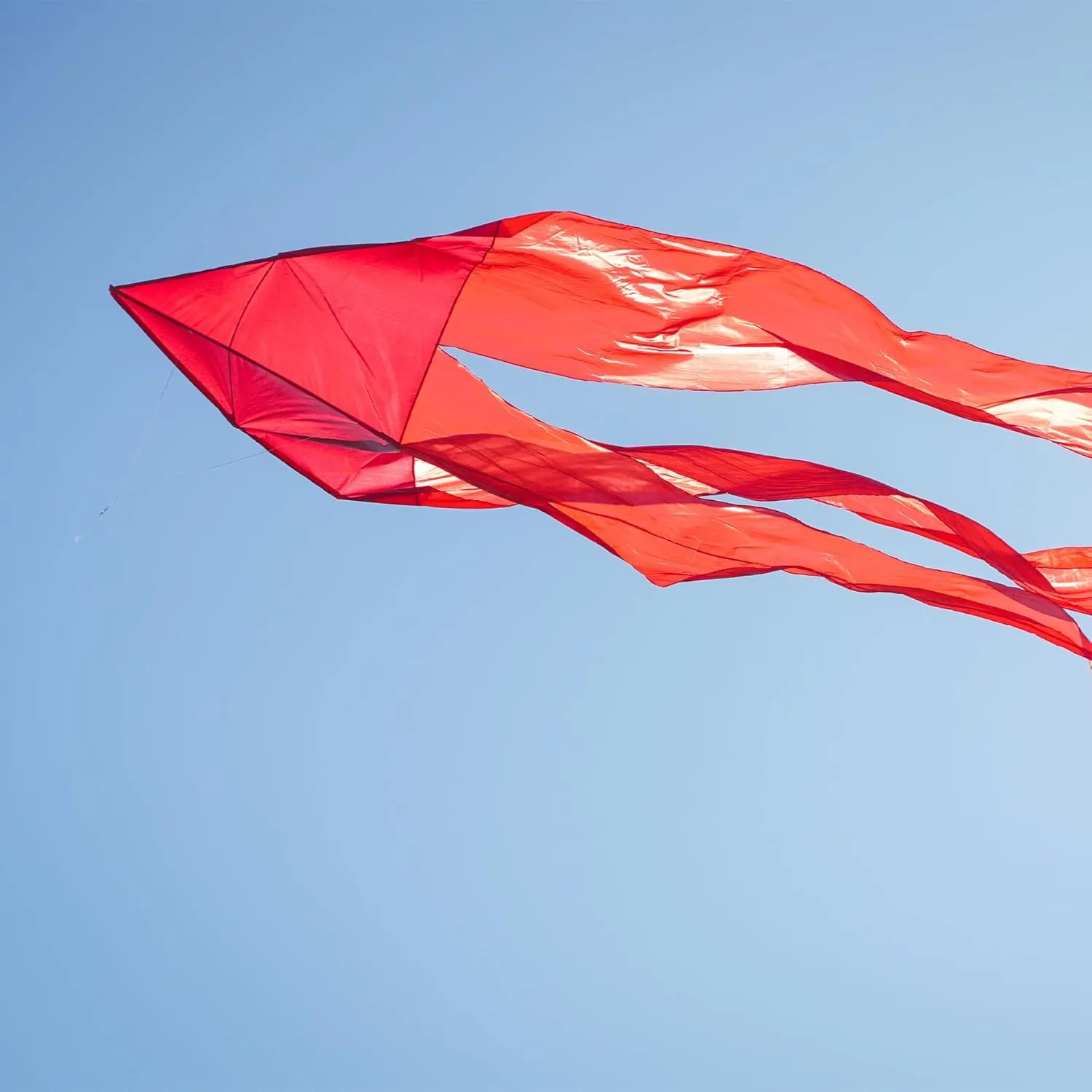 In the Breeze Wave Delta Kite, Single Line Kite, Ripstop and Taffeta Fabric, Line and Bag Included