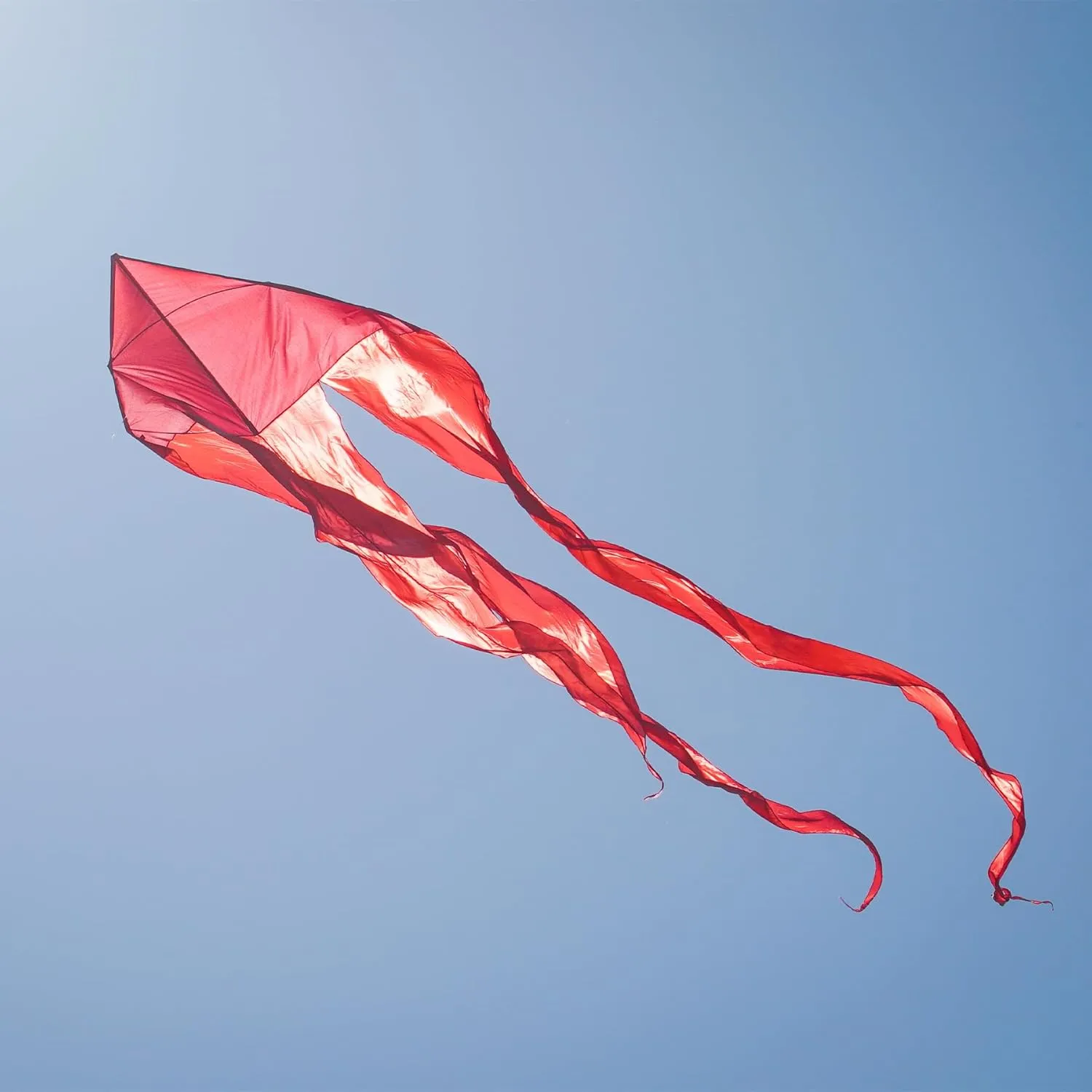 In the Breeze Wave Delta Kite, Single Line Kite, Ripstop and Taffeta Fabric, Line and Bag Included
