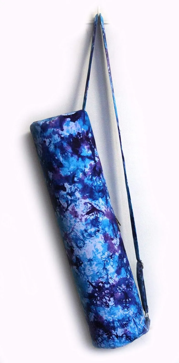INDIAN CRAFT CASTLE ICC Yoga Mat Bag Carrier Full-Zip Exercise Yoga Mat Carry Bag for Women Men with Multi-Functional Storage Pockets and Adjustable Shoulder Strap 26X6 Inches