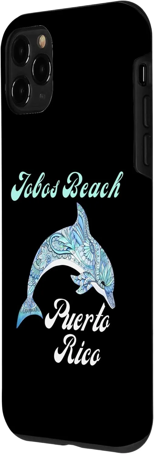 iPhone 11 Pro Jobos Beach Puerto Rico Floral Dolphin Vacation Family Match Case