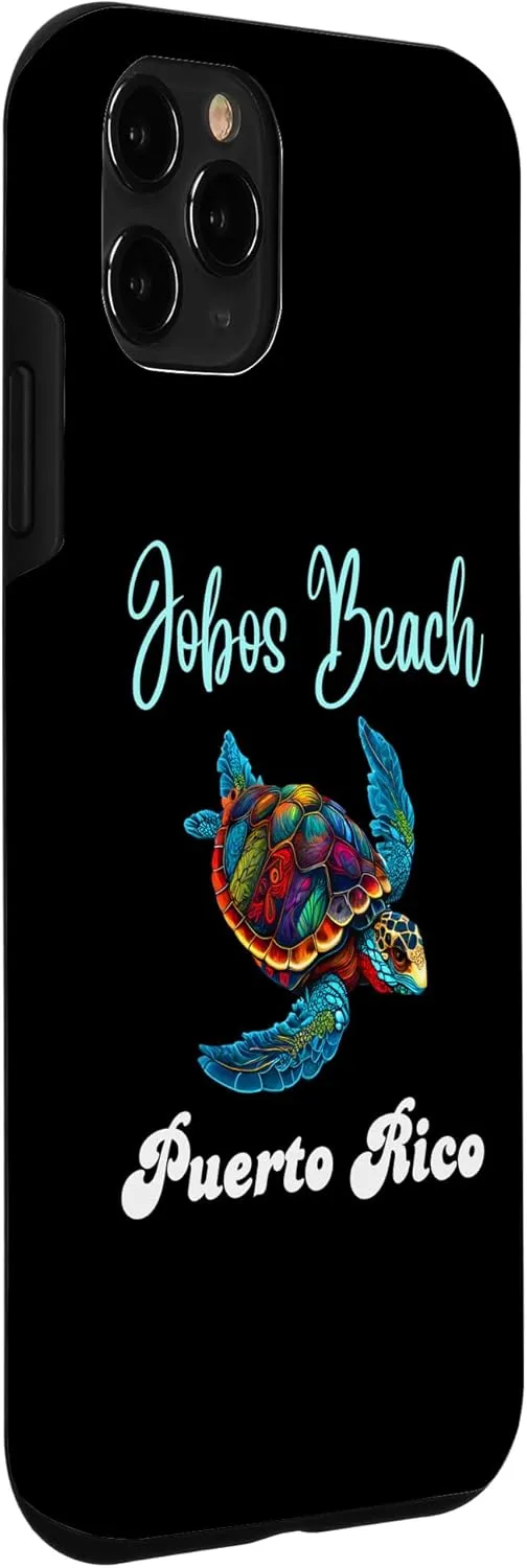 iPhone 11 Pro Jobos Beach Puerto Rico Floral Turtle Vacation Family Match Case