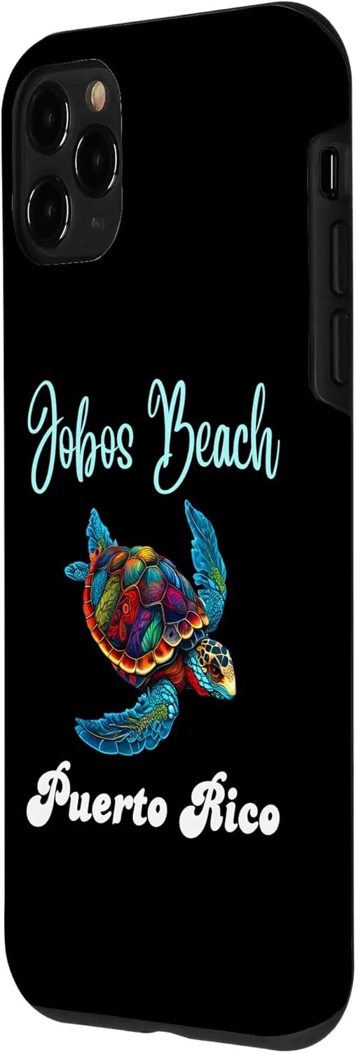 iPhone 11 Pro Jobos Beach Puerto Rico Floral Turtle Vacation Family Match Case