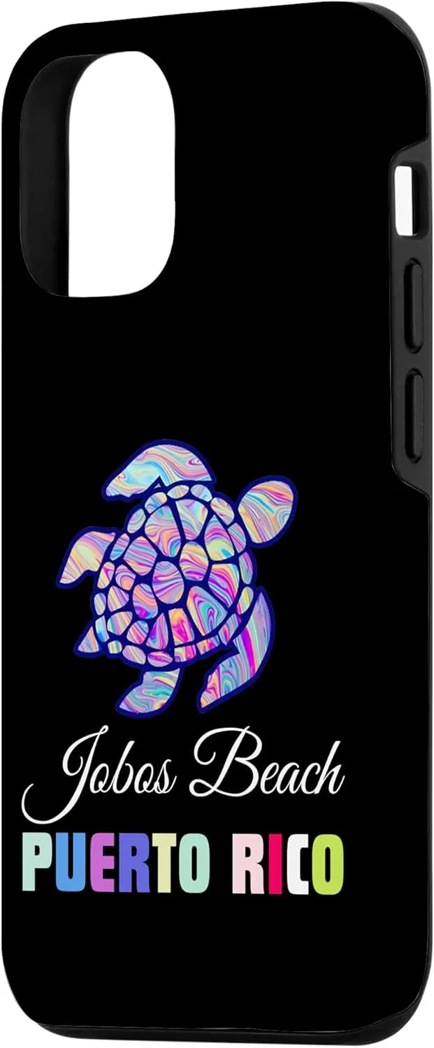 iPhone 12/12 Pro Jobos Beach Puerto Rico Floral Turtle Vacation Family Match Case
