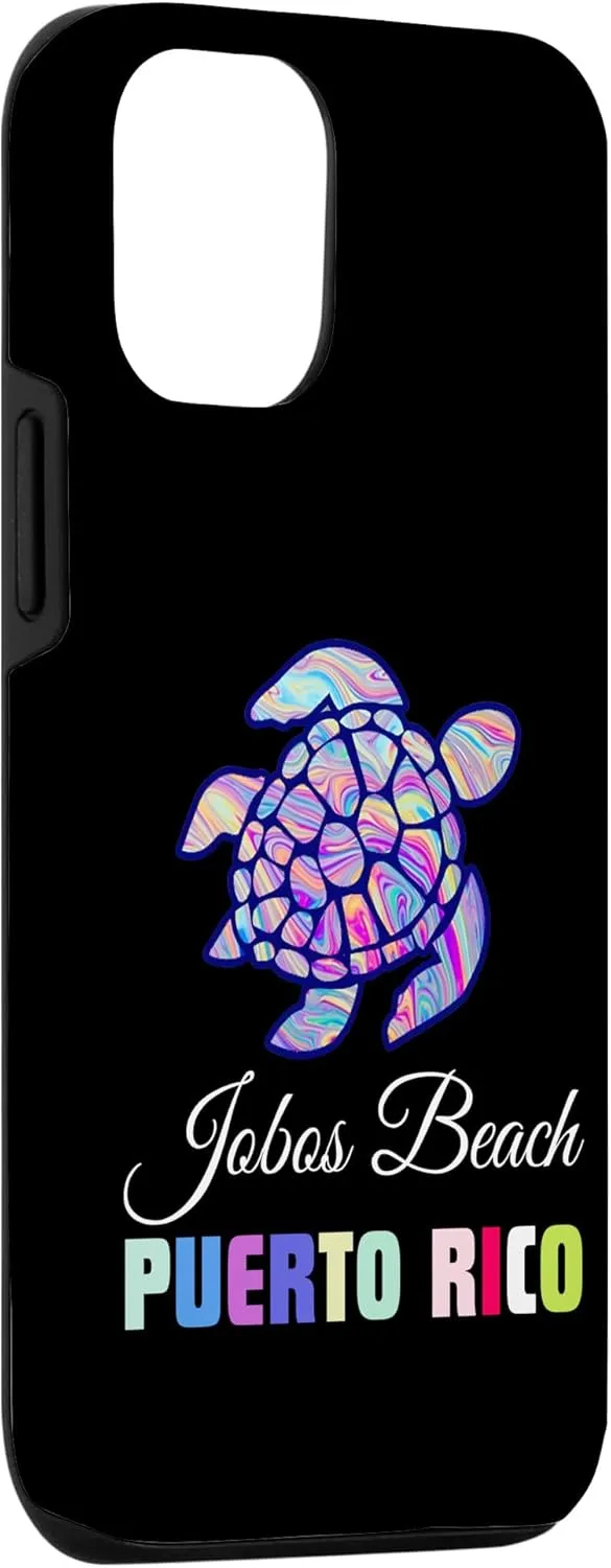 iPhone 12/12 Pro Jobos Beach Puerto Rico Floral Turtle Vacation Family Match Case