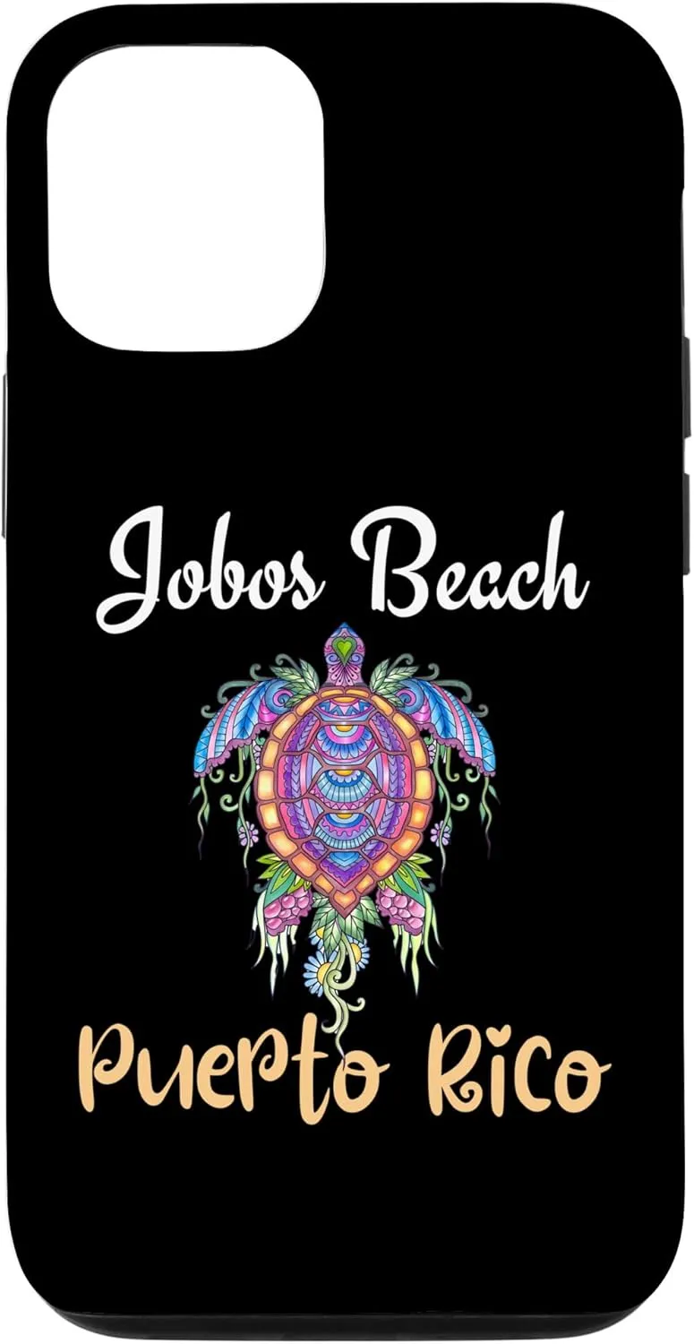iPhone 13 Pro Jobos Beach Puerto Rico Floral Turtle Vacation Family Match Case