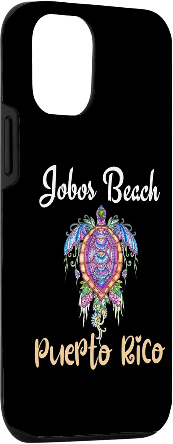 iPhone 13 Pro Jobos Beach Puerto Rico Floral Turtle Vacation Family Match Case