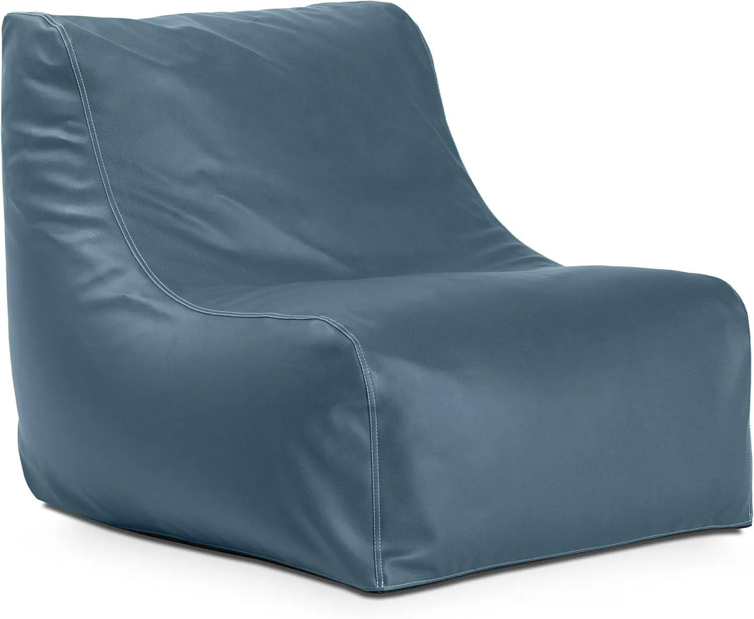 Jaxx Ponce Nautical Edition - Casual Bean Bag Seating for Boat, Yacht & Watersports - Marine Vinyl White