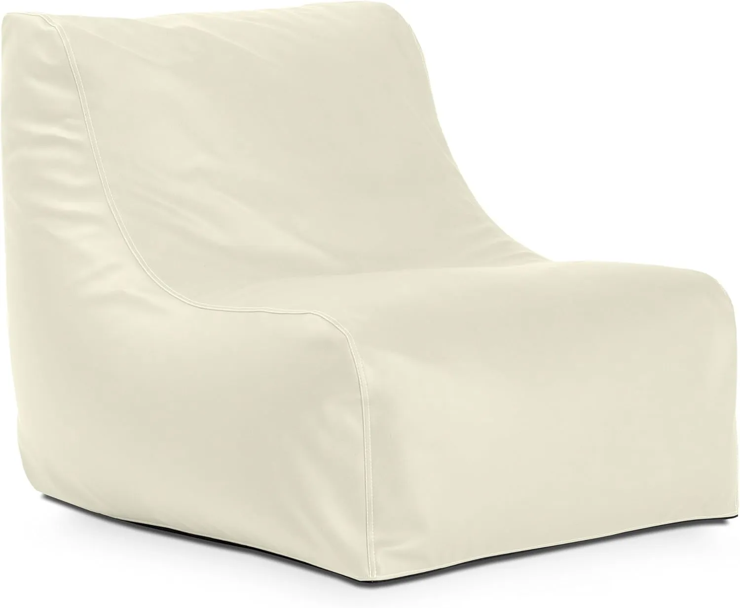 Jaxx Ponce Nautical Edition - Casual Bean Bag Seating for Boat, Yacht & Watersports - Marine Vinyl White