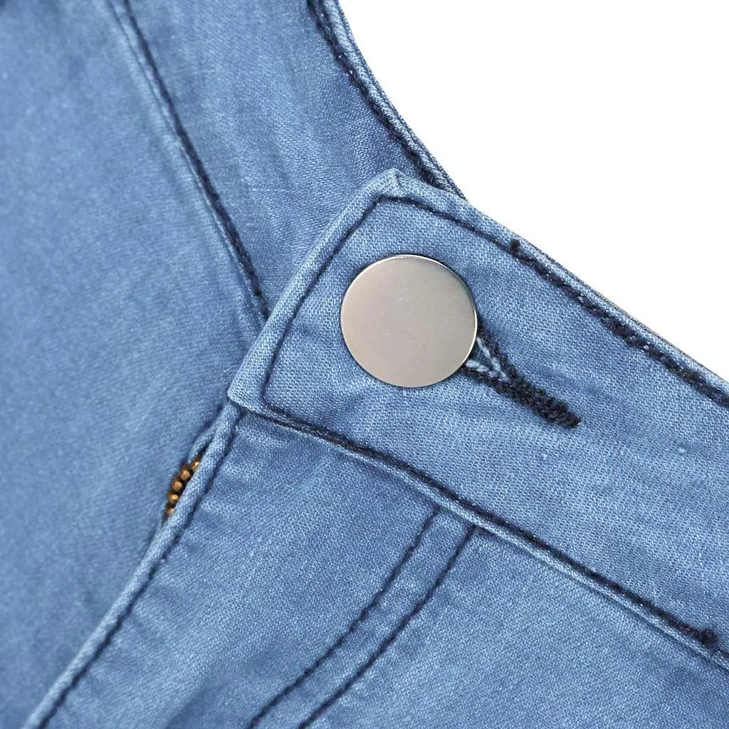 Jeans Up Trousers Women’s Jeans Poket Pants Mid Casual Denim Lace Women's Jeans Jeans Womens Jeans Jeans