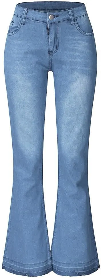 Jeans Up Trousers Women’s Jeans Poket Pants Mid Casual Denim Lace Women's Jeans Jeans Womens Jeans Jeans