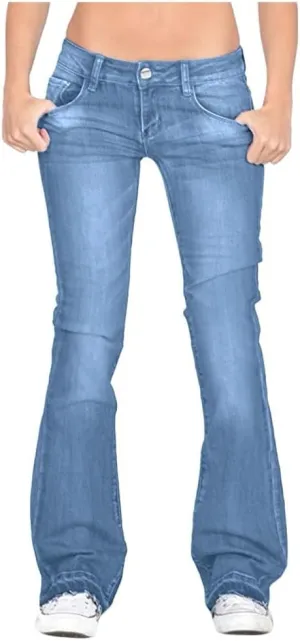 Jeans Up Trousers Women’s Jeans Poket Pants Mid Casual Denim Lace Women's Jeans Jeans Womens Jeans Jeans