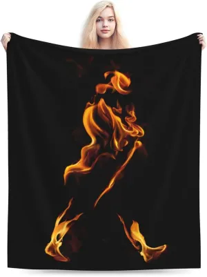 Johnnie Come and Walker Throw Blanket Plush Cozy Warm Breathable Flannel Blankets for Home Outdoor Decorative Comfy Sofa All Season 80"x60"