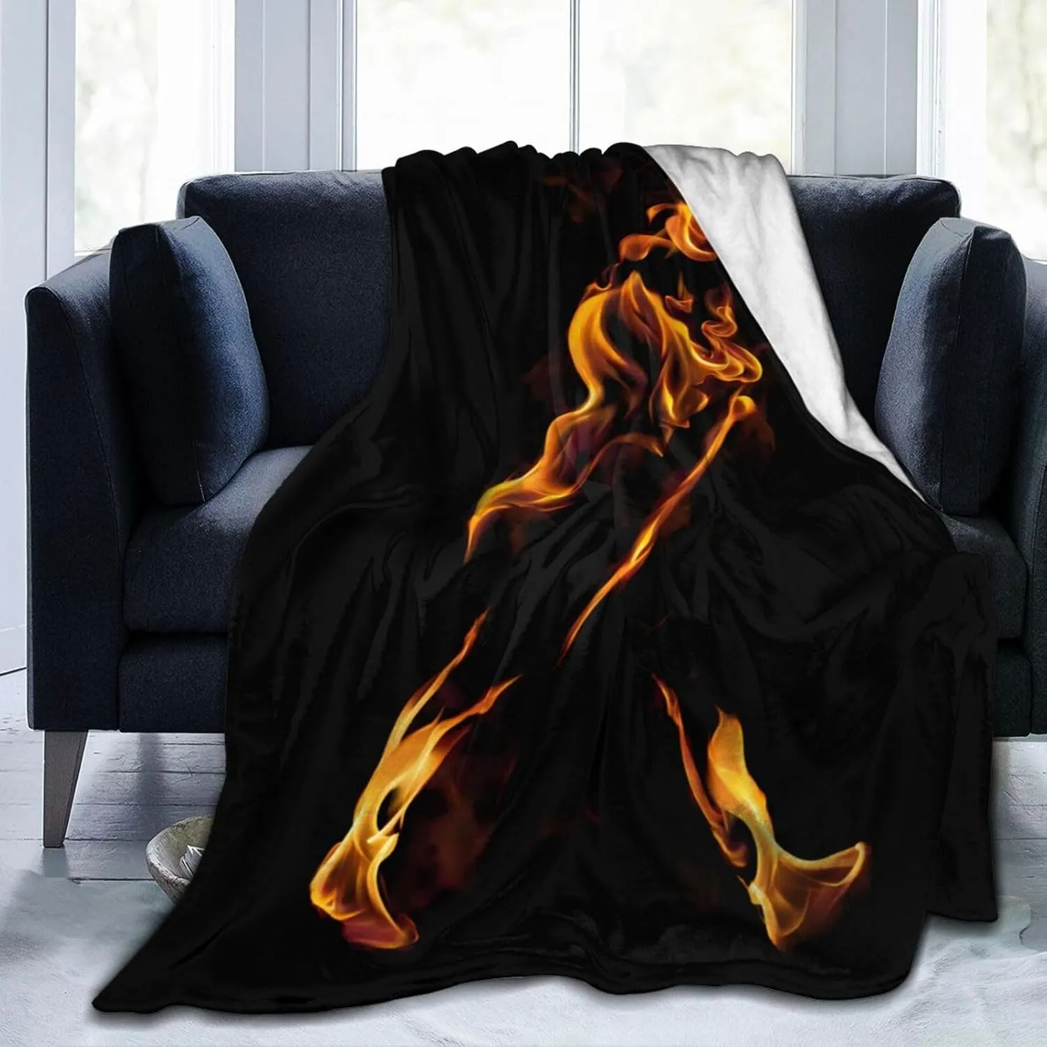Johnnie Come and Walker Throw Blanket Plush Cozy Warm Breathable Flannel Blankets for Home Outdoor Decorative Comfy Sofa All Season 80"x60"