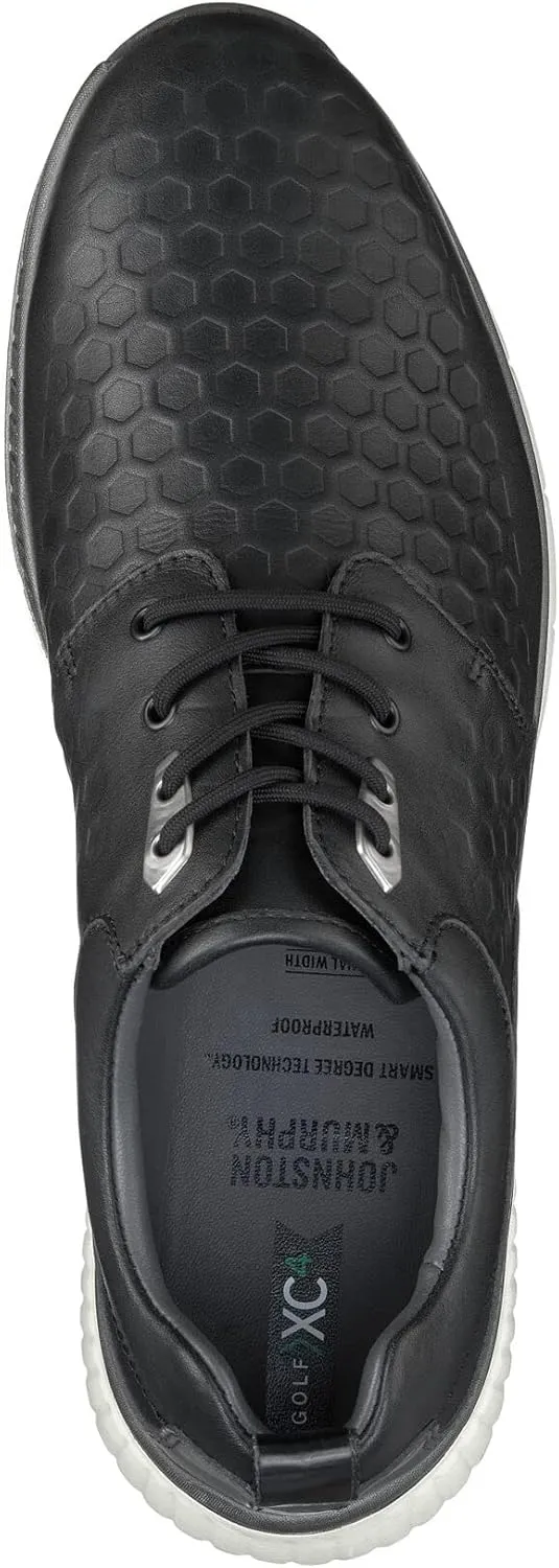 Johnston & Murphy Men’s XC4 H2-Luxe Hybrid Saddle Golf Shoe | Waterproof Leather | Lightweight | Full EVA Midsole Cushion