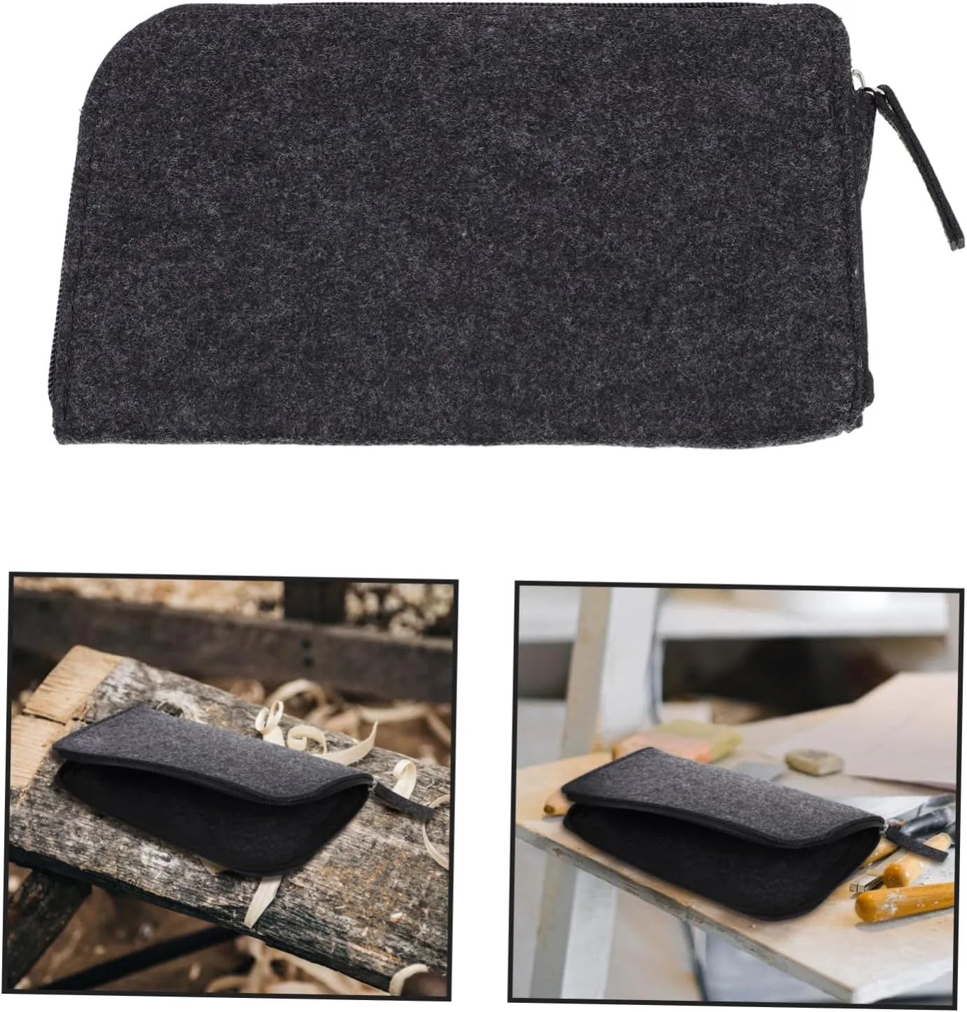 jojofuny 2pcs Felt Bag for Clay Tools Multi-Purpose Tool Organizer Air Dry Clay Pouch
