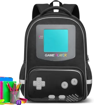 Kids Backpack For Boys School Backpack Game Schoolbag For Children Teens Elementary Middle College Student Bookbag Travel Rucksack Laptop Daypacks