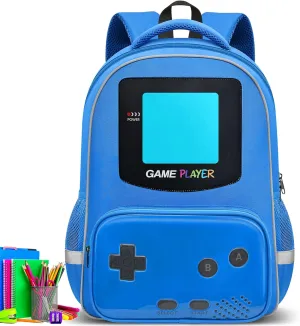 Kids Backpack For Boys School Backpack Game Schoolbag For Children Teens Elementary Middle College Student Bookbag Travel Rucksack Laptop Daypacks