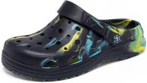 Kids Boys&Girls Black Camouflage Clogs Children's Beach Shoes Classic Marbled Tie Dye Clog Little Kid