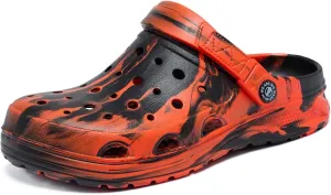 Kids Boys&Girls Black Camouflage Clogs Children's Beach Shoes Classic Marbled Tie Dye Clog Little Kid