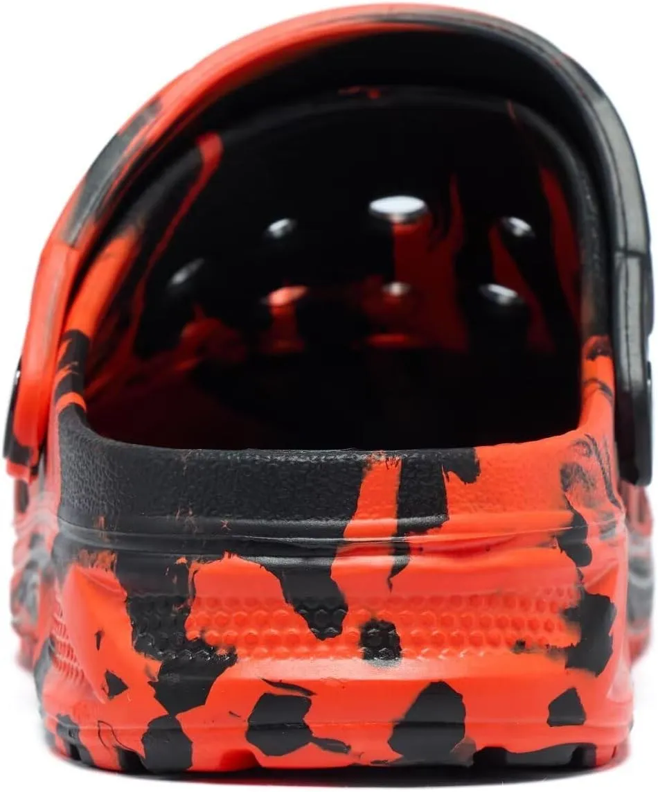 Kids Boys&Girls Black Camouflage Clogs Children's Beach Shoes Classic Marbled Tie Dye Clog Little Kid