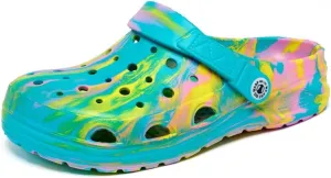 Kids Boys&Girls Black Camouflage Clogs Children's Beach Shoes Classic Marbled Tie Dye Clog Little Kid