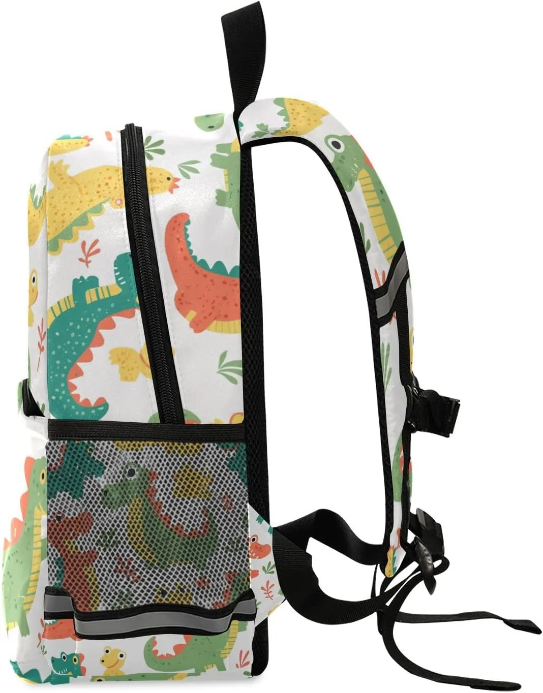 KLL Cute Cartoon Crocodile Alligator Baby Children Preschool Backpack Lightweight Mini Bookbag with Reflective Strips Travel