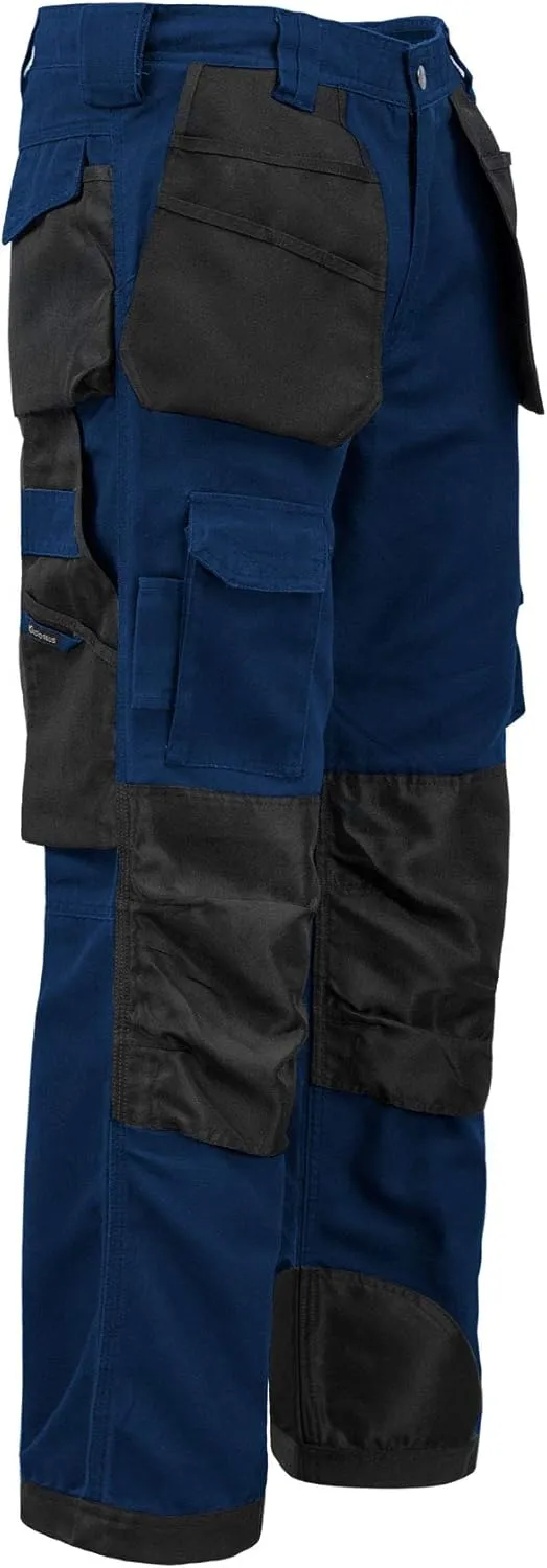 Kolossus Mens Strength Utility Cargo Work Pant - 12 Pockets and PE Reinforced Knees Tactical Pants