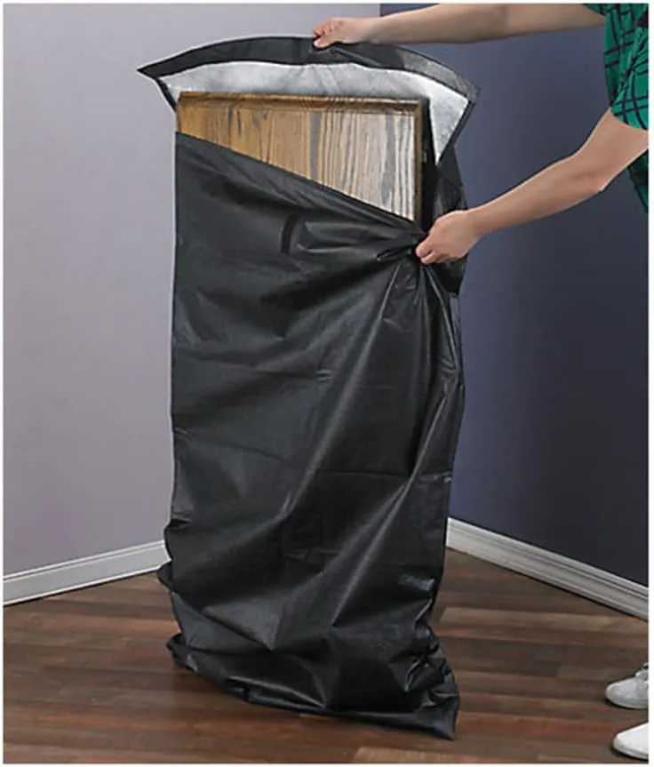 LAMINET Premium Heavy Duty Table Leaf Storage Bag water , scratch resistant. Extra Thick waterproof exterior flannel backing. Store Your Table Leaves safely. Holds Leaves up to 18" wide.
